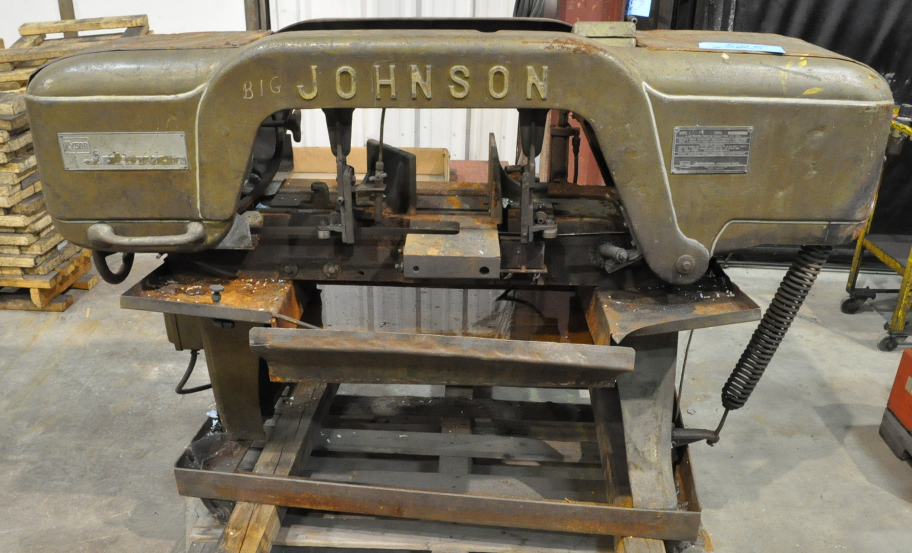 Kysor Johnson Model J, Horizontal Metal Cutting Band Saw, S/n 17862, on