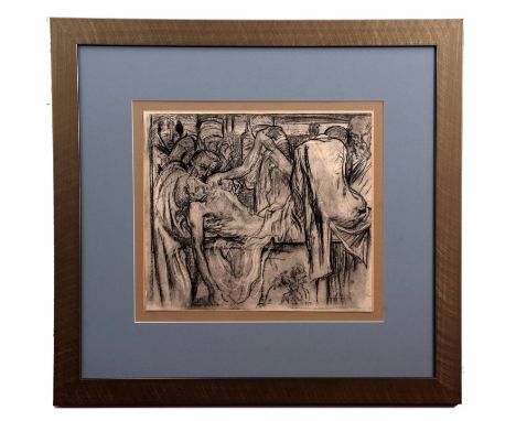•AR Sir Frank William Brangwyn RA RWS RBA (1867-1956) "La Mise au Tombeau" (from 1927 Brangwyn Portfolio), lithograph, 29 x 3