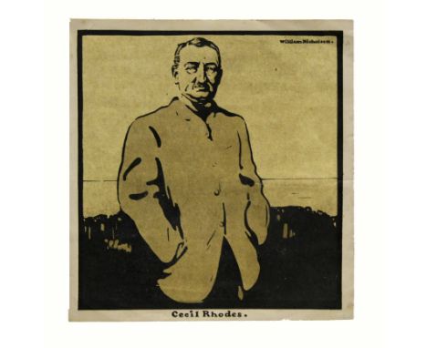 •AR Sir William Nicholson (1872-1949) 'Cecil Rhodes', lithograph, 24 x 23cm, unframed