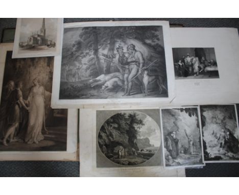 A FOLDER FROM THE HENSHAW COLLECTION OF 18TH AND 19TH CENTURY ENGRAVINGS OF SHAKESPEARE SUBJECTS, two engravings by PIETRO AN