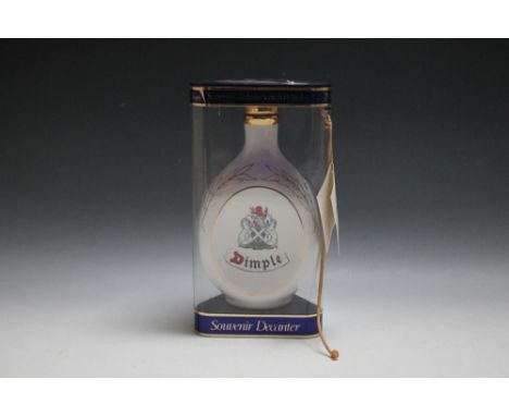 A SOUVENIR DECANTER EDITION OF DIMPLE WHISKY, in original box commemorating 25 years duty free shop Dusseldorf 1984