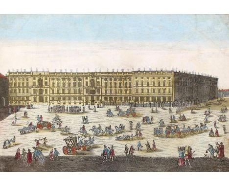 Uniformen.: "Die Königliche Sächsische Armee. 1834. (Einbandtitel). 16 Bl. aquarellierte Federzeichnungen. O.O.u.J. (um 1900)