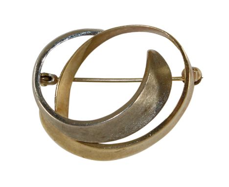 Lot 8 k Goldschmuck.: Dabei u.a. Pforzheim Teka Brosche, Kette Friedrich Binder Mönsheim, Damenuhr Stowa, Manschettenknöpfe. 