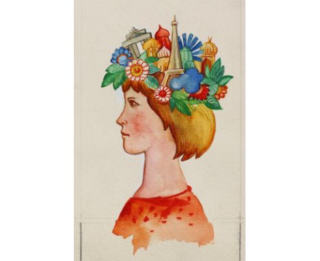 Hellgrewe, Jutta: (1934 Bad Langensalza - 1998). Ca. 50 Blatt mit Illustrationen zu: Häschen Hopps von Barbara Renate Reinhar