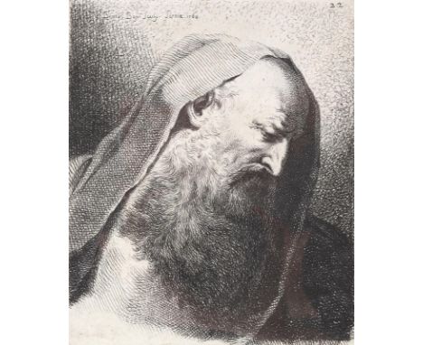 Bossi, Benigno.: (1727 Arcisate - Parma 1792). 4 Bl. mit Köpfen aus: Raccolta di teste, pensieri, Trofei e prove varie d'aqua