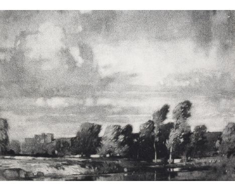 Squirrell, Leonard Russell: (1893 Iswich GB 1979). "Wind in the Willows". Mezzotinto. Ca. 11,5 x 15 cm. Sign. unten re. Unter