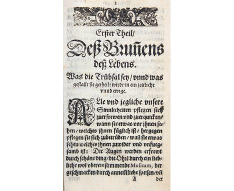 (Ribadeneyra, P. de).: Fons vitae et consolationis. Der Brunn deß Lebens und Trostes. Begreifft die general vnd particular Tr