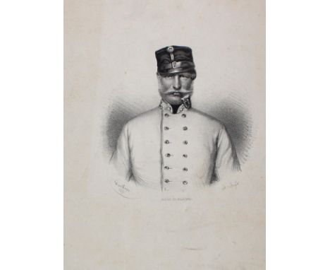 Dauthage, Adolf: (1825 Wien 1883). Portrait eines Österr. k.k. Mayors. Lithogr. 1859. Blgr. ca. 32 x 22 cm. Mit d.Namen i.d.P