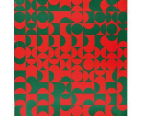 Sykora, Zdenek: (1920 Louny 2011). Cerveno-zelená struktura I. Serigraphie. 1968. 70 x 70 cm. Verso sign. - Ex. 86/140.  An d