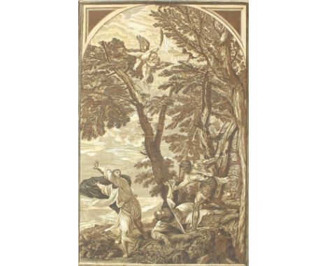 Jackson, John Baptist: (1701 Newcastle-on-Tyne ca. 1780). Das Martyrium des Hl. Peter nach Tizian Vecellio. Clair-obscur-Holz