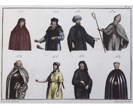 Spallart,R.de.: 17 kolor. Kupfertaf. aus: Planches du tableau historique des costumes, des moeurs et des usages des ordres re