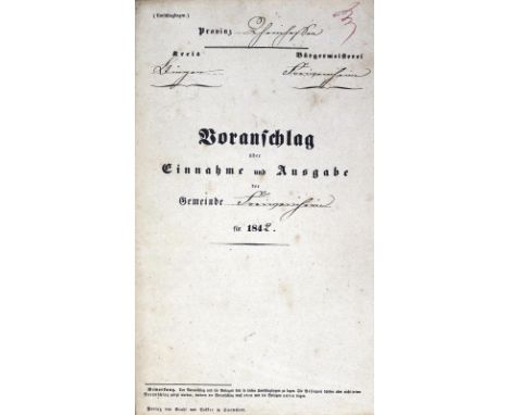 Sammlung: von mehreren hundert Dokumenten (meist behördlicher Schriftverkehr) in Hs., Typoskr., Abschriften bzw. gedr., 19.-1
