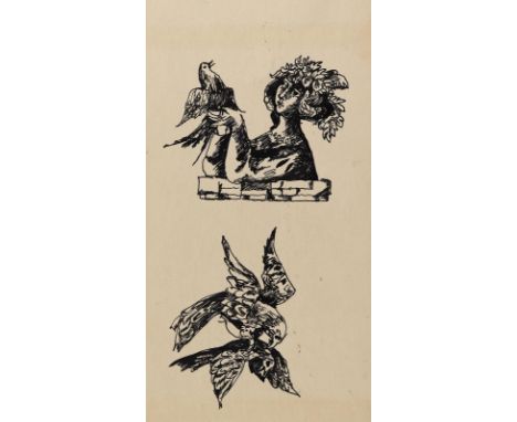 Hellgrewe, Jutta: (1934 Bad Langensalza - 1998). Ca. 60 Blatt mit Zeichnungen für die Buchillustration zu Hastenbeck von Wilh