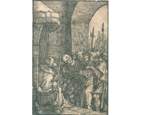 Altdorfer, Albrecht: (1480 Landshut - Regensburg 1538). Christus vor Herodes. Aus der Folge "Sündenfall und Erlösung des Mens