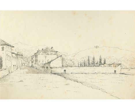 Nizza.: Englische Schule. Tuschezeichnung. 20. Jhdt. 15 x 22,4 cm. Betitelt. - Fl.   R