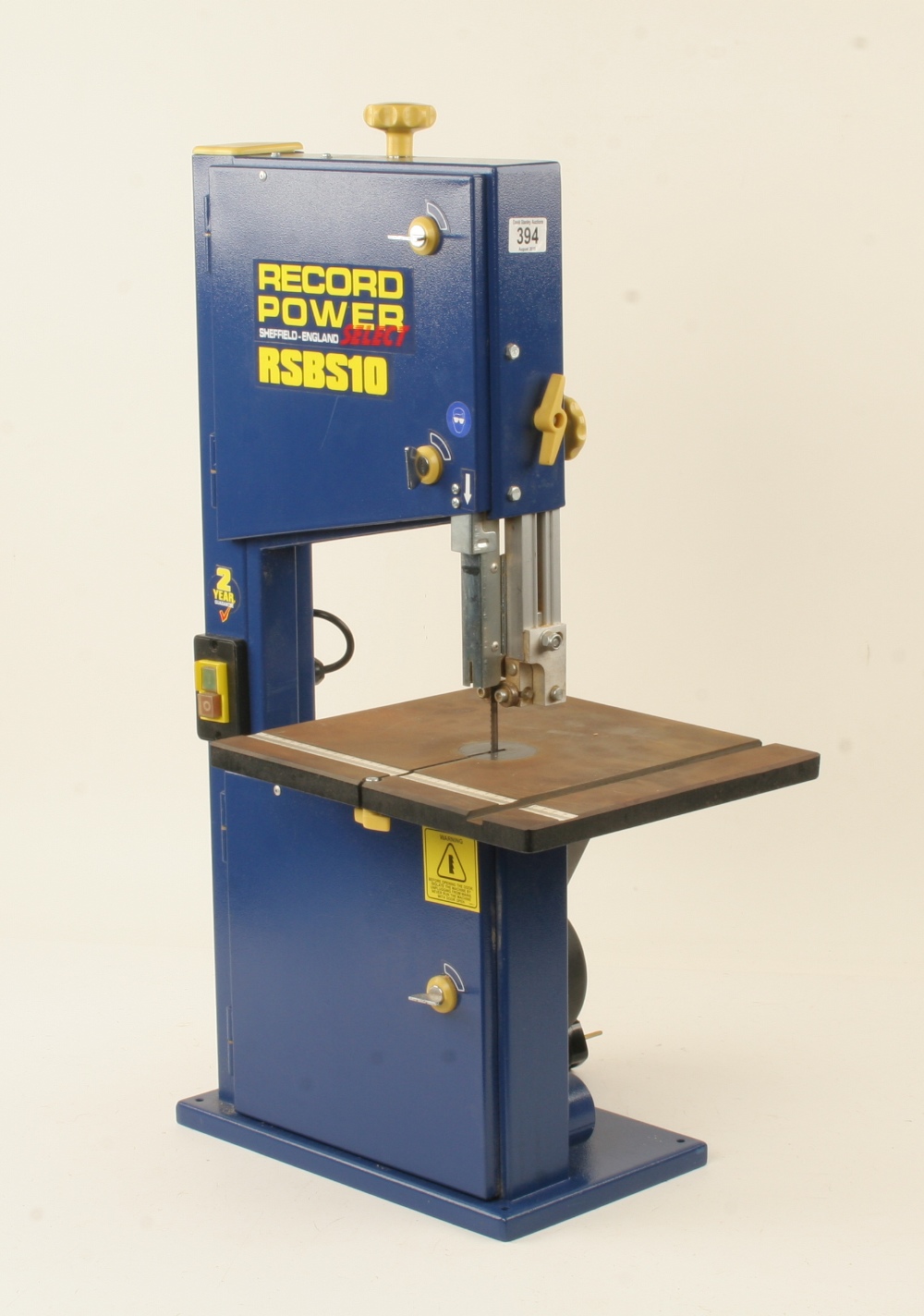 A little used RECORD POWER RSBS 10 band saw