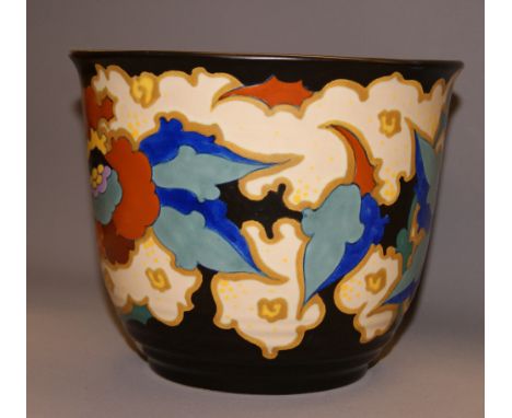 G. Begina for Gauda, a painted ceramic planter CONDITION REPORT; approximately 17 cm high