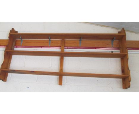 A large pine shelf