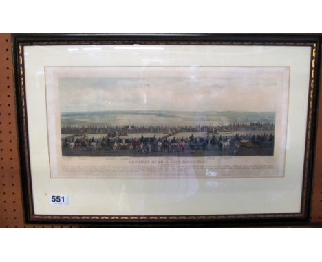 A pair prints Brighton Hurdle race December 20th 1833 drawn by G. Earp and engraved C. Hunt 'The Start' and 'Coming In'