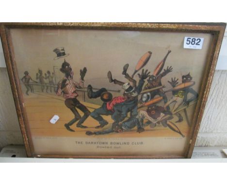 A print published by Currier &amp; Ives 'Bowled Out'