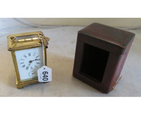 A carriage clock (i.c)