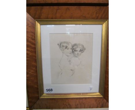 Three prints in maple frames Victorian figures