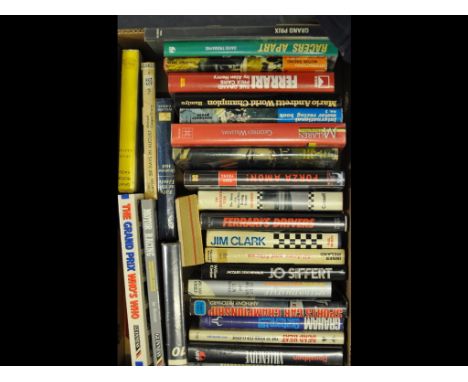 Assorted Grand Prix and other motor racing related volumes, including Stanley (Louis T) Grand Prix 10, FIA Yearbook of Automo