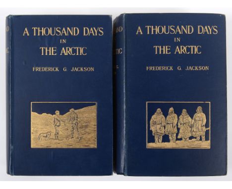 Jackson (F G) A Thousand Days in the Arctic, two vols, 1899 (2)  See illustration Condition report Report by GHBoth volumes s