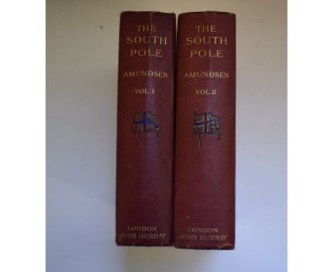 Amundsen (Roald) The South Pole, and Account of the Norwegian Antarctic Expedition in the 'Fram' 1910-1912, two vols, John Mu