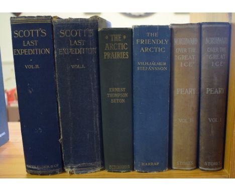 Scott (Capt R F) Scott's Last Expedition, two vols, 1914, Peary (R E) Northwood over the Great Ice, two vols, 1898, and two o