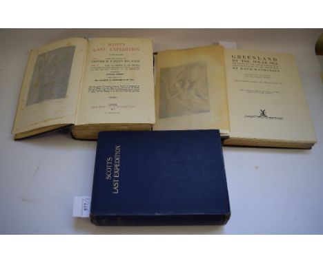 Scott (Capt R F) Scott's Last Expedition, two vols, 1913, and Rasmussen (Knud) Greenland by the Polar Sea, The Story of the T