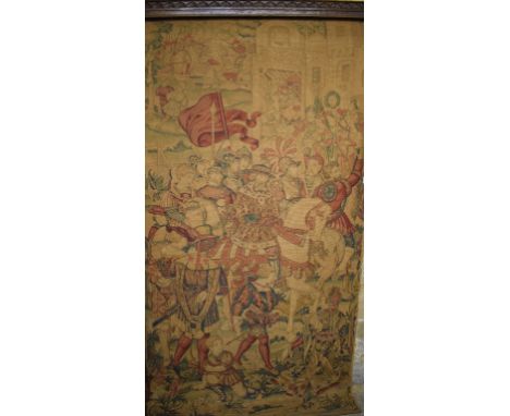 A printed tapestry style wall hanging