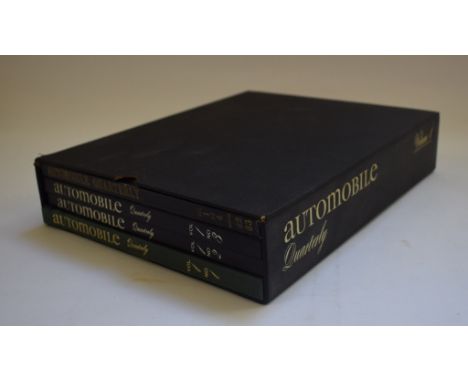 A run of Automobile Quarterly (1962-2003), complete apart from volume 4 issue 42, comprising 173 hard bound volumes with inde