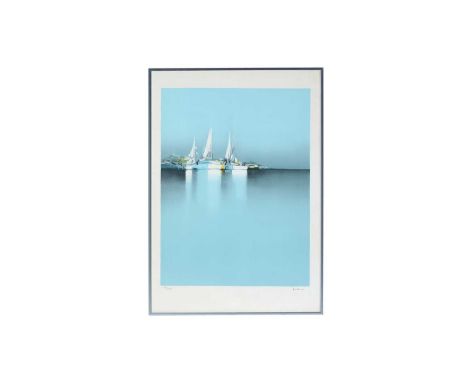 Pierre Doutreleau(French, b.1938)"Voiles" [Sails],pencil signed and numbered to the margin,limited-edition lithograph, 152/35