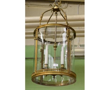 A George III style brass handing lantern