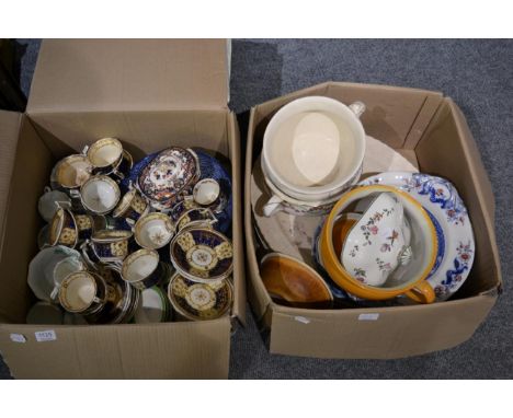 A Graingers Worcester tea service; five Japanese blue and white dishes; and a quantity of ceramics 