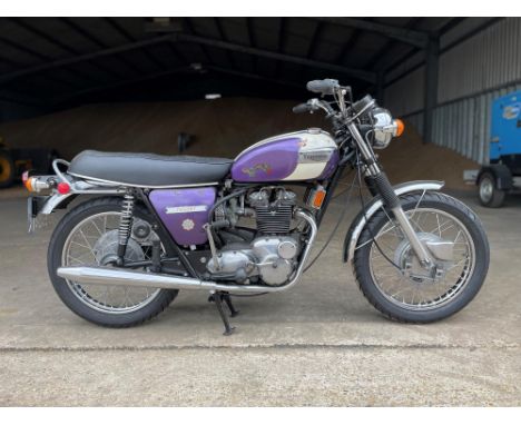 Matching numbers, T150V Trident in Regal Purple and Ivory. Launched in 1969 with the US-market in mindInitially manufactured 