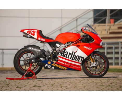 Ducati 2003 MotoGP GP3 Desmosedici race bike. 2003 saw Ducati enter MotoGP for the first time with the brand new Desmosedici 