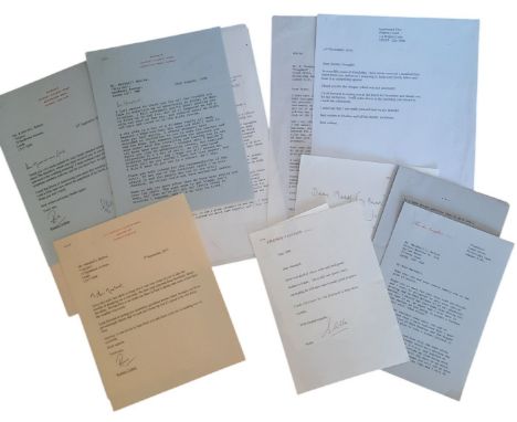 COMEDY STAR AUTOGRAPHS INTERTESTING ARCHIVE OF PERSONALLY SIGNED LETTERS*A good collection of hand signed letters, with inter