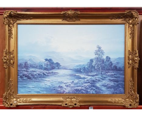 LARGE GILT FRAMED PRINT 