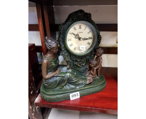 FIGURE MANTLE CLOCK 