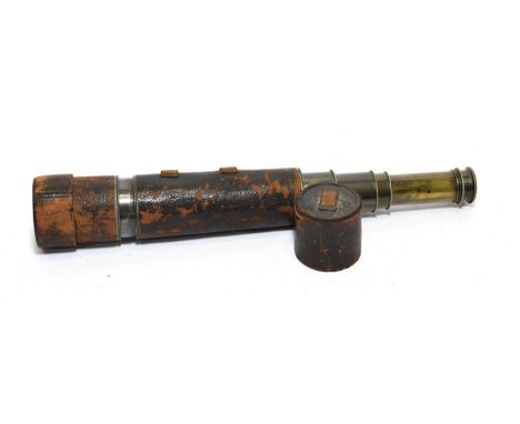 H Hughes (London) Five Drawer Telescope with 2 1/4'' objective lens, with maker's name engraved to eyepiece end overall lengt
