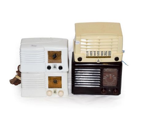 A Matched Pair Of Emerson Model CU2741W Receivers, both with Emerson lined tuning dials, one with original black turret knobs