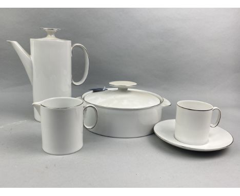 GERMAN THOMAS DINNER SERVICE, comprising two lidded tureens, oval serving dish, salt and pepper, dinner plates, tea and coffe
