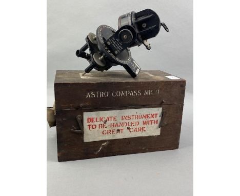 ASTRO MKII COMPASS, in fitted box, along with another compass (2)