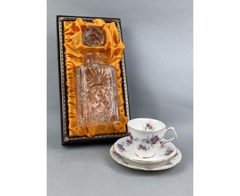 UCBS CENTENARY FLORAL AND GILT TEA SERVICE, comprising six trios, along with a 24K gold rimmed Art of Chokin decorative plate