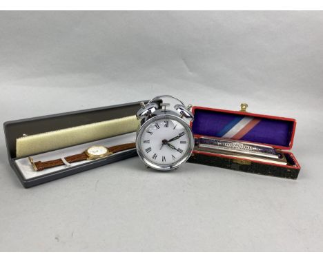 LOT OF COSTUME WATCHES, including Sekonda, Nicheal Rene, RJW, and other items to include Shaeffer pen, a harmonica and alarm 