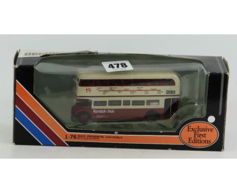 Die Cast model of a double decker bus 