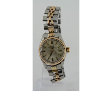 Ladies Rolex Bimetal jubilee bracelet oyster perpetual datejust. Model number: 6517. Serial number: 915097 