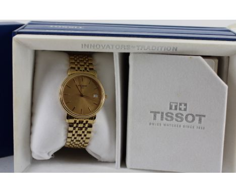 Tissot gold coloured watch. Model number: T870